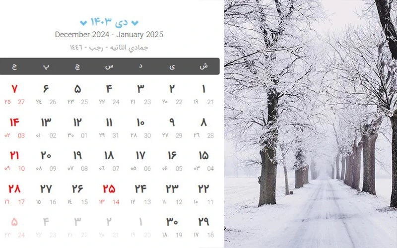 تعطیلات دی 1403