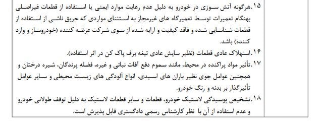 جزئیات موارد ابطال گارانتی خودرو اعلام شد