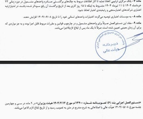 دستور فوری حمایت مالی از تولیدکنندگان آسیب دیده از جنگ