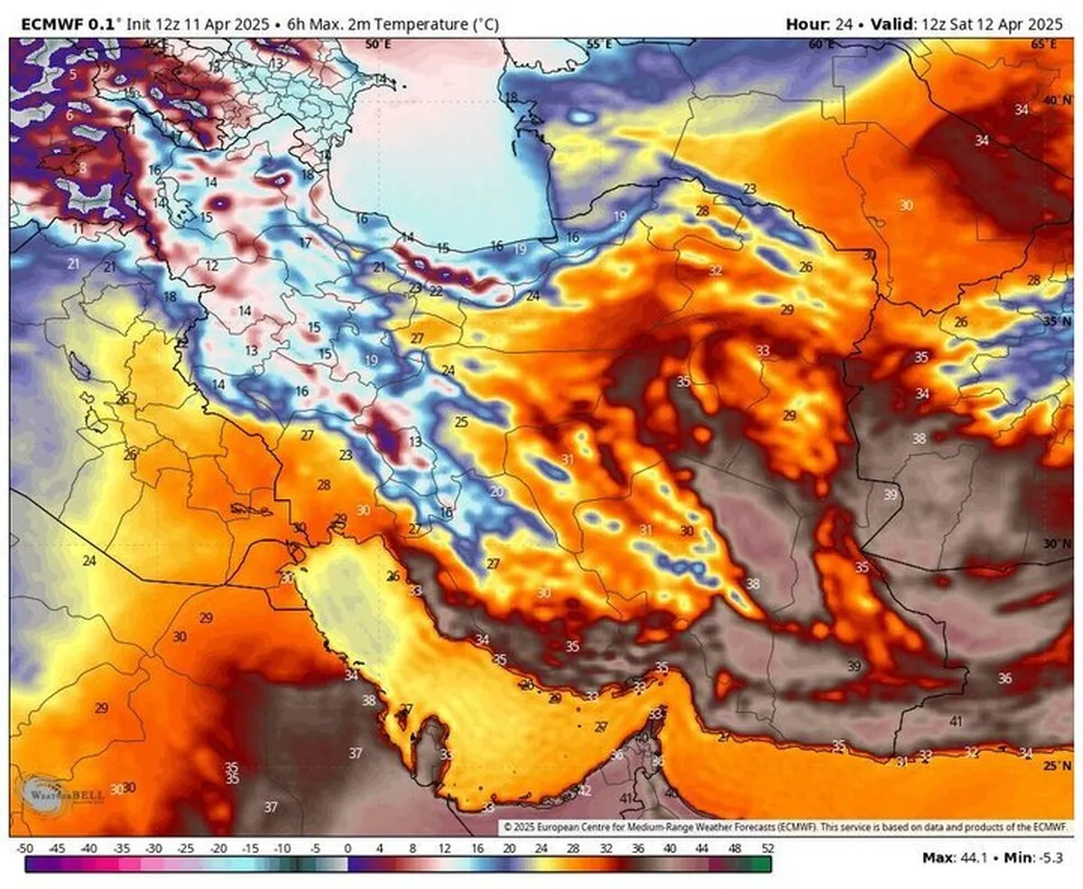 هشدار بارش تگرگ با ورود سامانه بارشی جدید