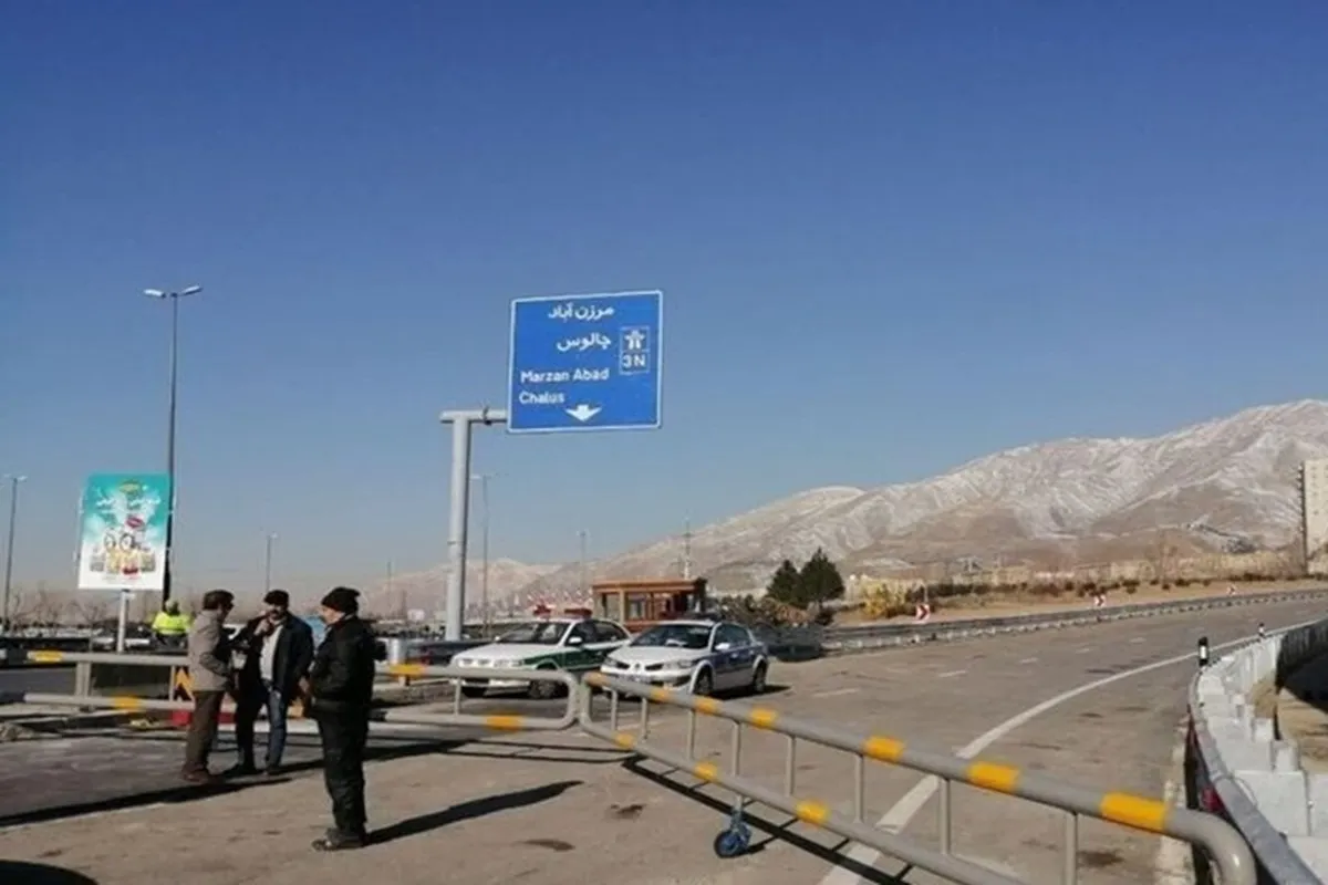 جاده چالوس برای چهارمین روز متوالی یک‌طرفه شد