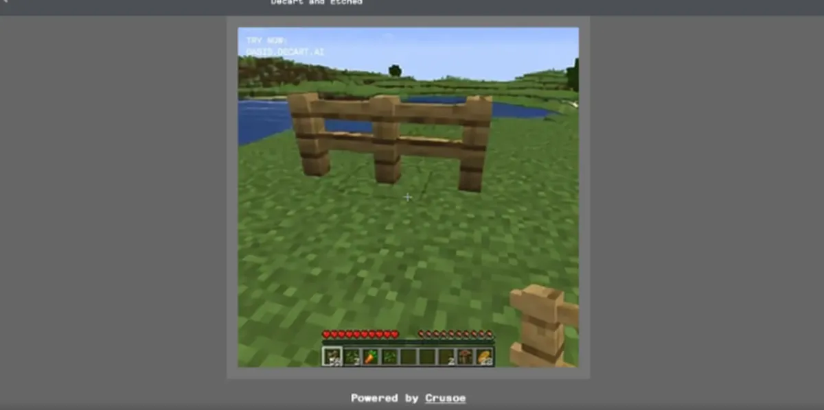 اجرای ماینکرفت با هوش مصنوعی در مرورگر