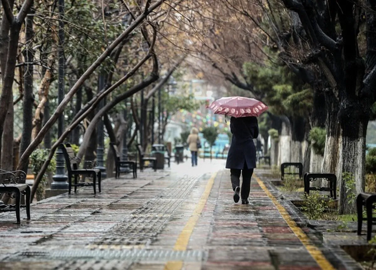 گزارش هواشناسی ۱۰ اذر ۱۴۰۳/بارش باران و کاهش نسبی دما در برخی استان‌ها