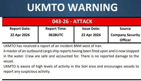 هشدار ایران جدی است / کشتی باری دیگر مورد اصابت قرار گرفت