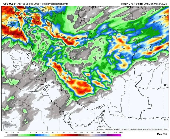 هشدار بارش برف و باران شدید در ۱۸ استان؛ کاهش محسوس دما از فردا