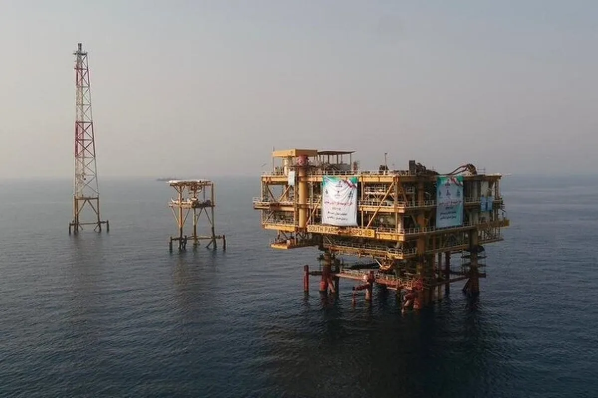 برداشت گاز از دومین سکوی فاز ۱۱ پارس جنوبی در پاییر ۱۴۰۶