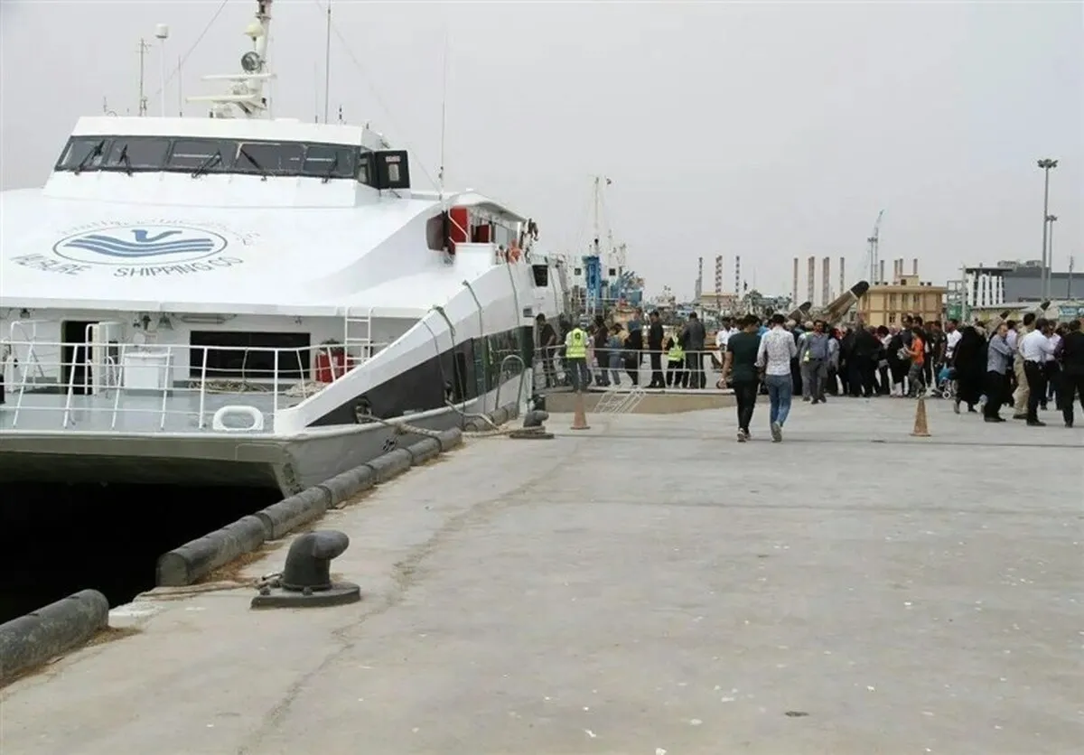 تردد ۱۶۰۰ زائر اربعین با کشتی مسافری والفجر طی ۱۵ روز