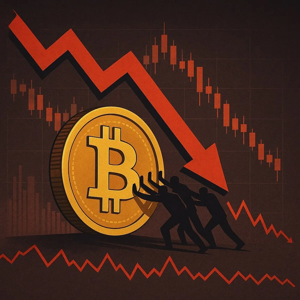 افزایش فشار فروش در بازار رمزارزها؛ بیت‌کوین در آستانه فاز «تسلیم شدن»