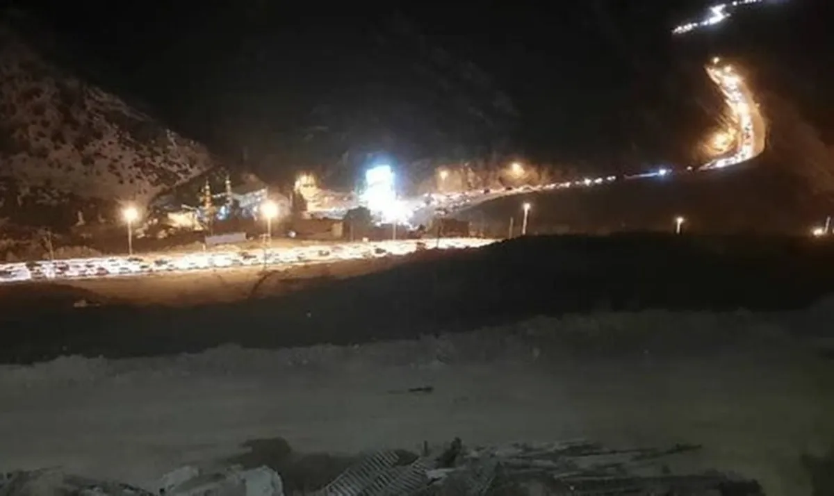 جاده چالوس مسدود شد