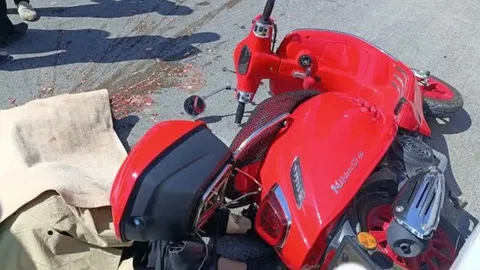 تصادف مرگبار موتورسوار زن با کامیون در اصفهان