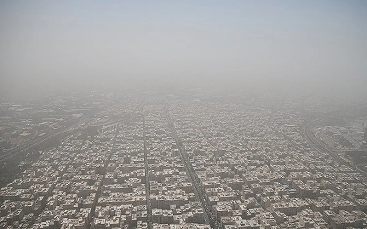 تداوم آلودگی هوا در تهران/ ۱۵ نقطه در وضعیت قرمز