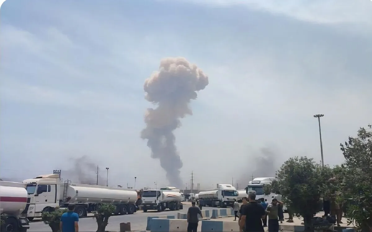 اولین فیلم پس از انفجار در بندر شهید رجایی