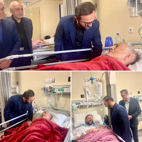 عیادت مدیرعامل بانک کشاورزی از مجروحان جنگ رمضان