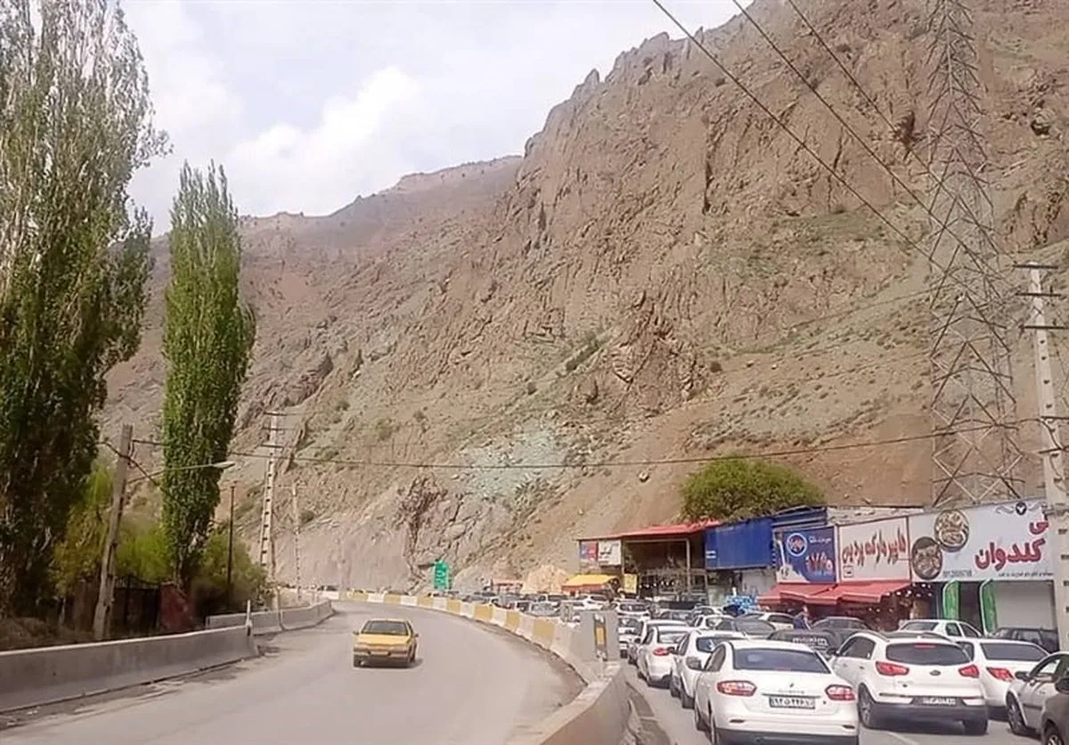 ترافیک در محور چالوس مسیر جنوب به شمال سنگین است