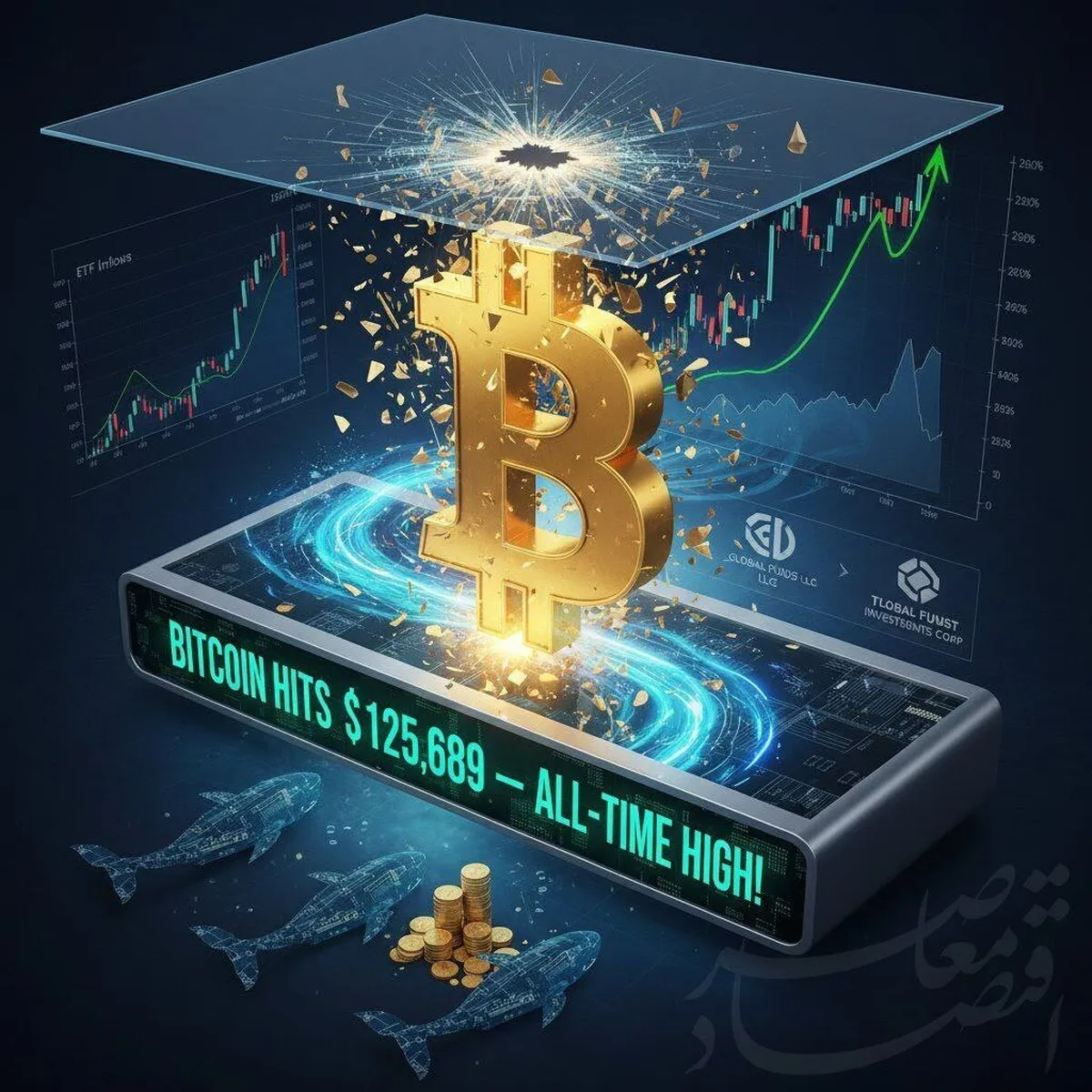 رکوردشکنی بیت‌کوین در ۱۲۵ هزار دلار؛ جریان پول‌های کلان به اوج رسید