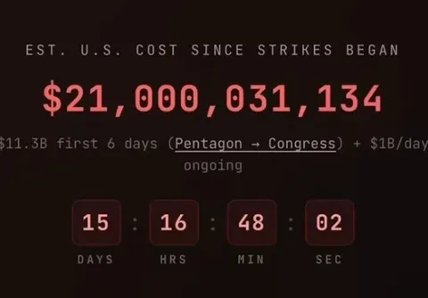 هزینه‌های آمریکا در جنگ ایران از ۲۱ میلیارد دلار گذشت