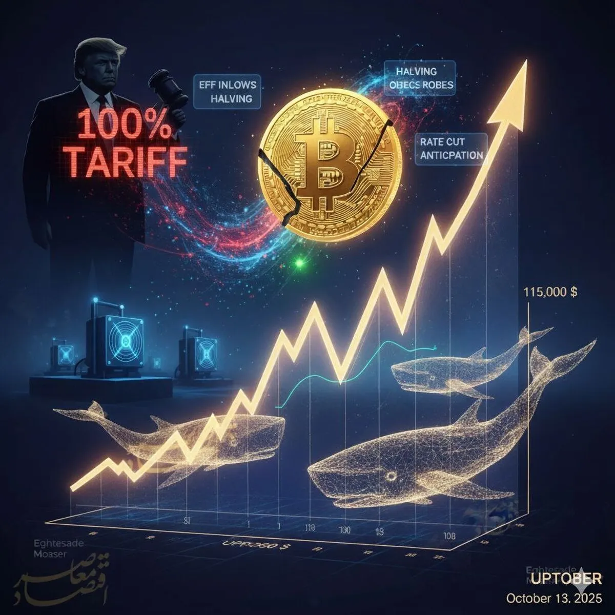 تعرفه ترامپ نتوانست روند صعودی بیت‌کوین را متوقف کند