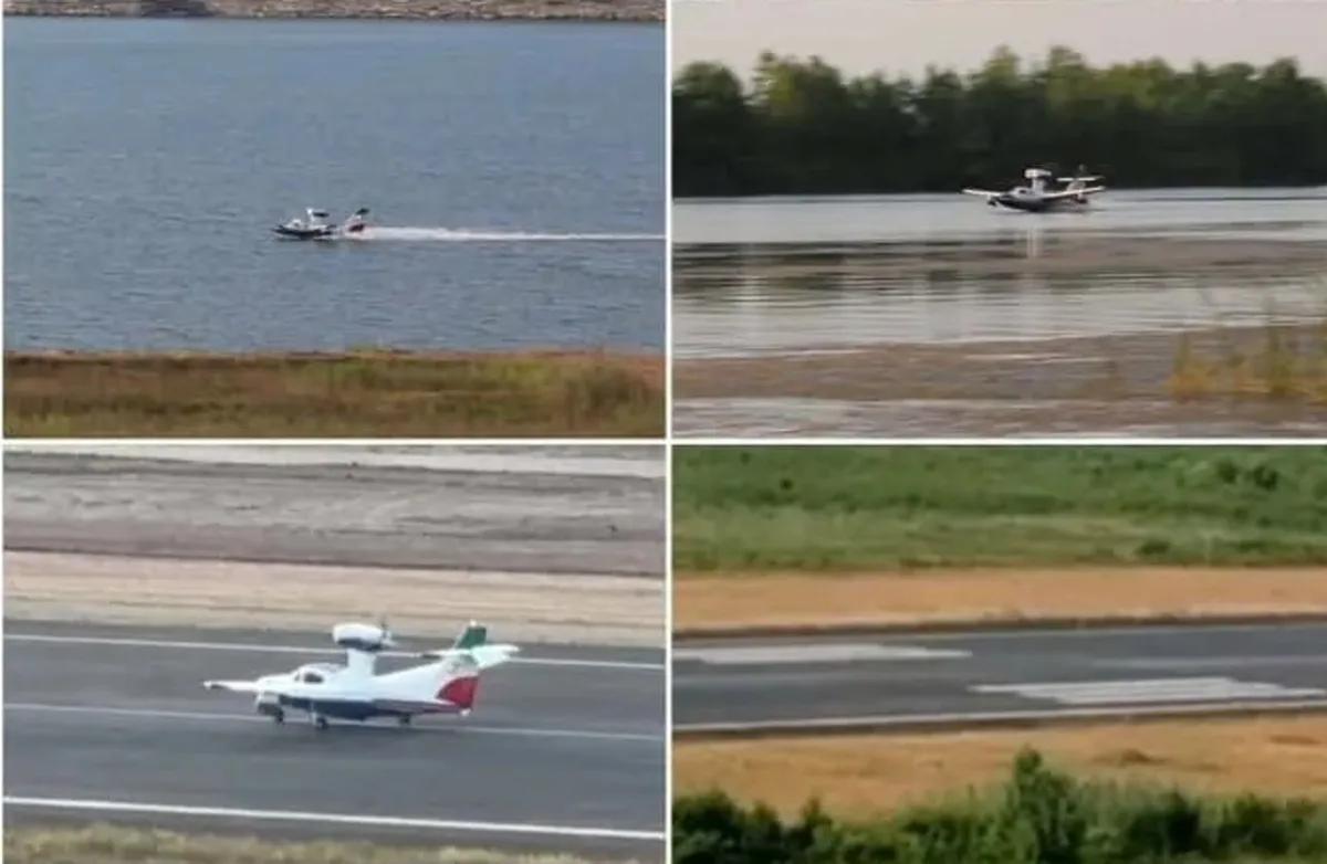 اولین پرواز آزمایشی هواپیمای آب نشین انجام شد
