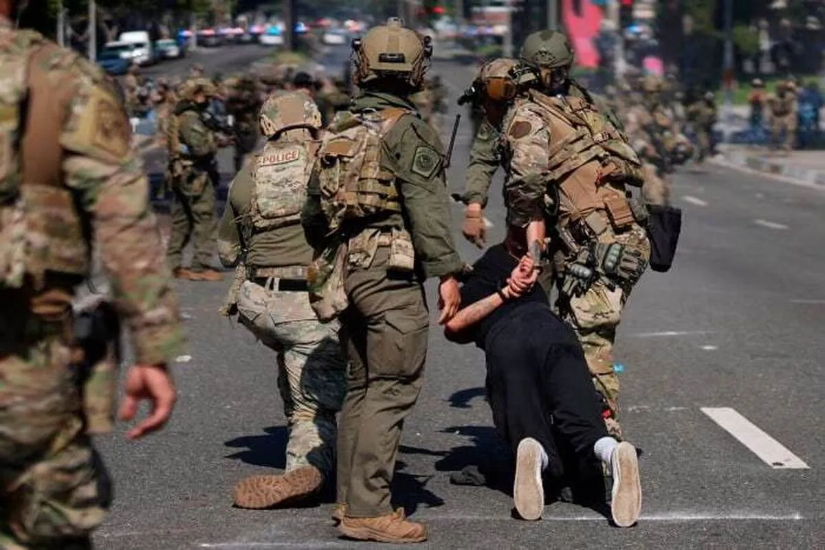 ترامپ نیروی نظامی به کالیفرنیا فرستاد