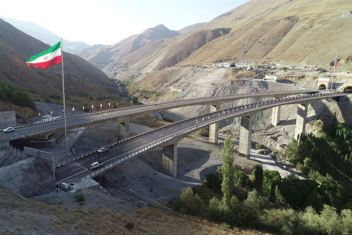 باند شرقی منطقه ۲ آزادراه تهران- شمال افتتاح شد