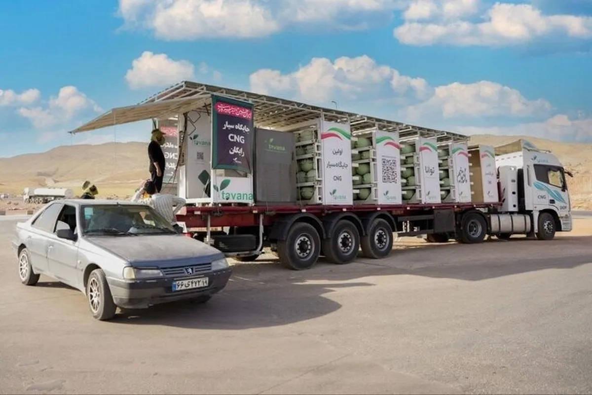اولین جایگاه سیار سی‌ان‌جی ساخت داخل در مرز خسروی فعال شد