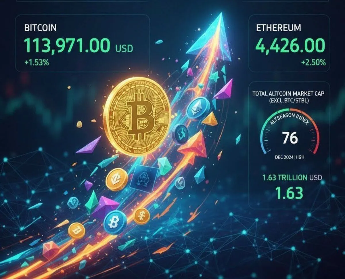 رشد همزمان بیت‌کوین و آلت‌کوین‌ها؛ بازار کریپتو وارد فاز صعودی شد