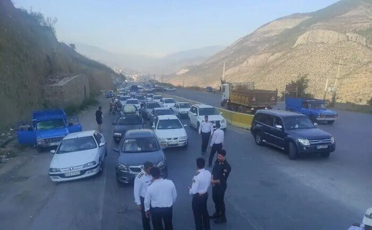 اعمال محدودیت ترافیکی در محور کندوان