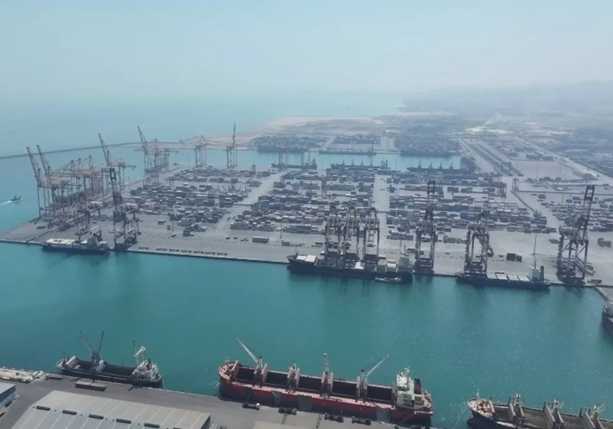 ترافیک سنگین در بندر شهید رجایی