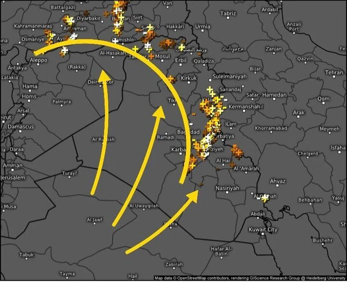 صدور هشدار نارنجی بارش برف، باران و مه‌گرفتگی در ۵ استان تا روز دوشنبه