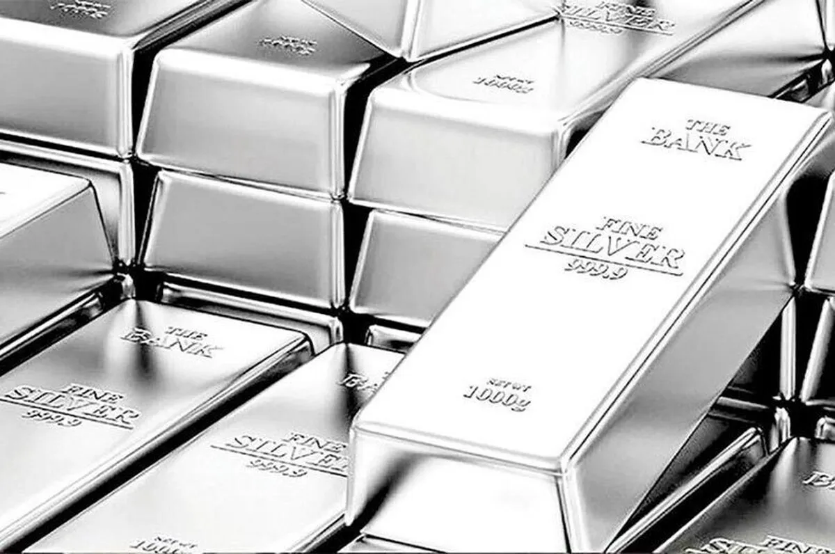 افت ۹۴ سنتی قیمت نقره در بازارهای جهانی