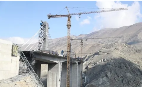 40 متر از عرشه پل B1 آزادراه شمالی کرج تخریب شد